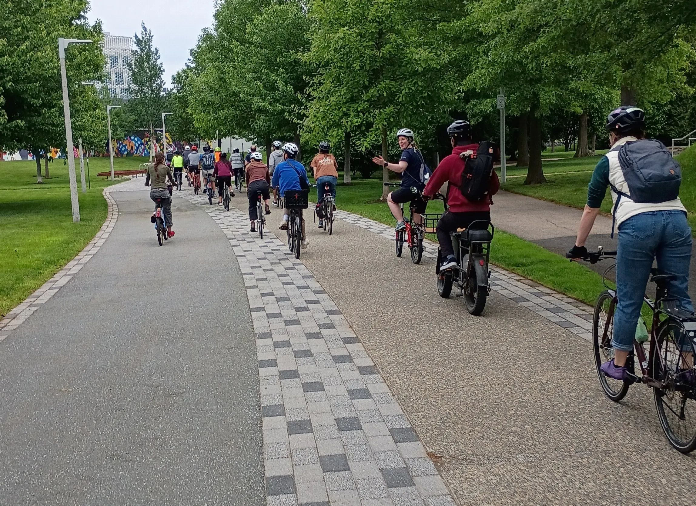 Riders on the Greenway