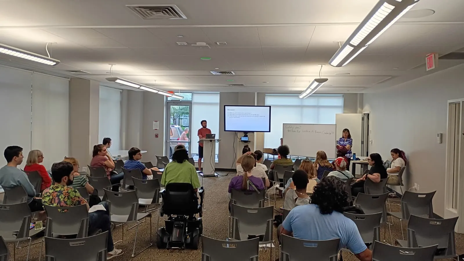 Street safety discussion during the July Meeting